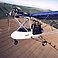 Microlight in flight
